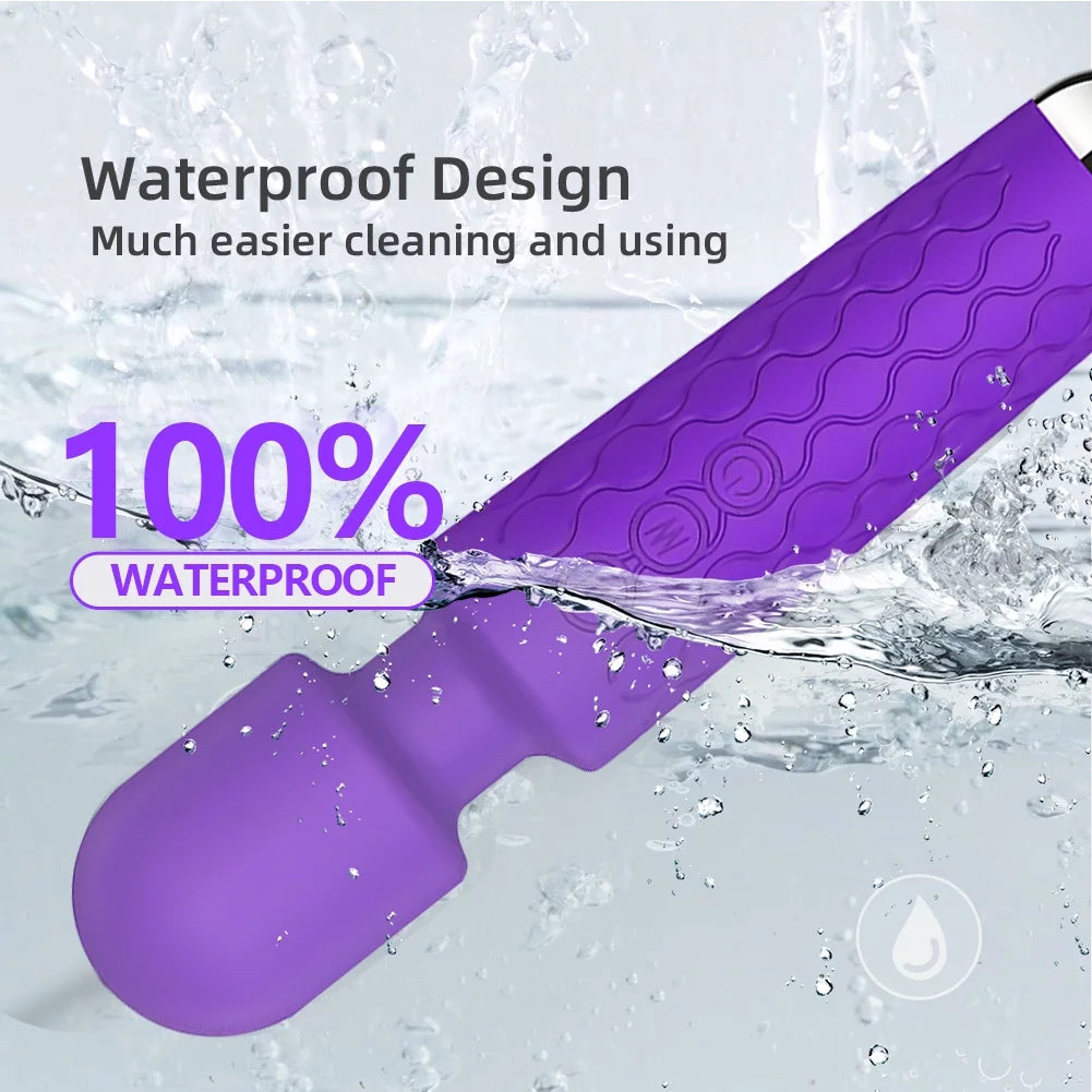 Vibrating Massager with 8 Speeds 20 Settings