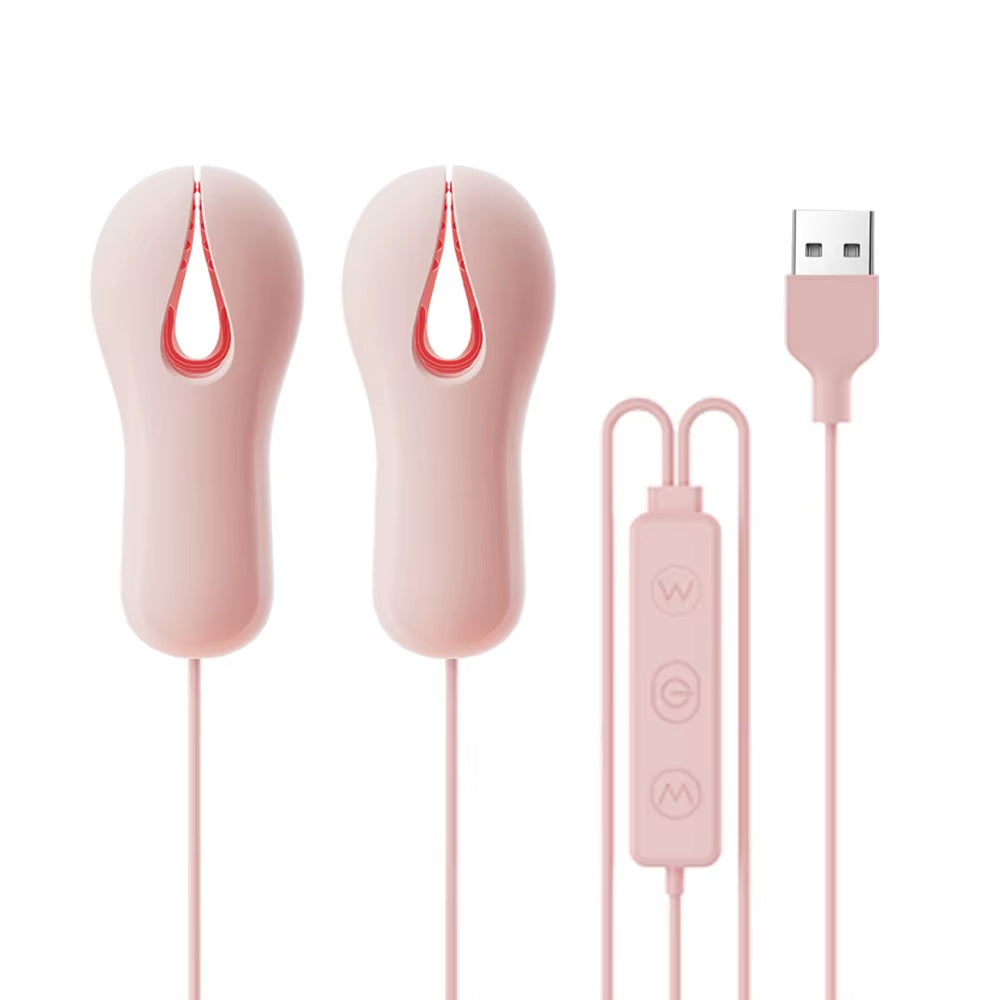 Remote Controlled Nipple Clamps with 10 Vibration Settings