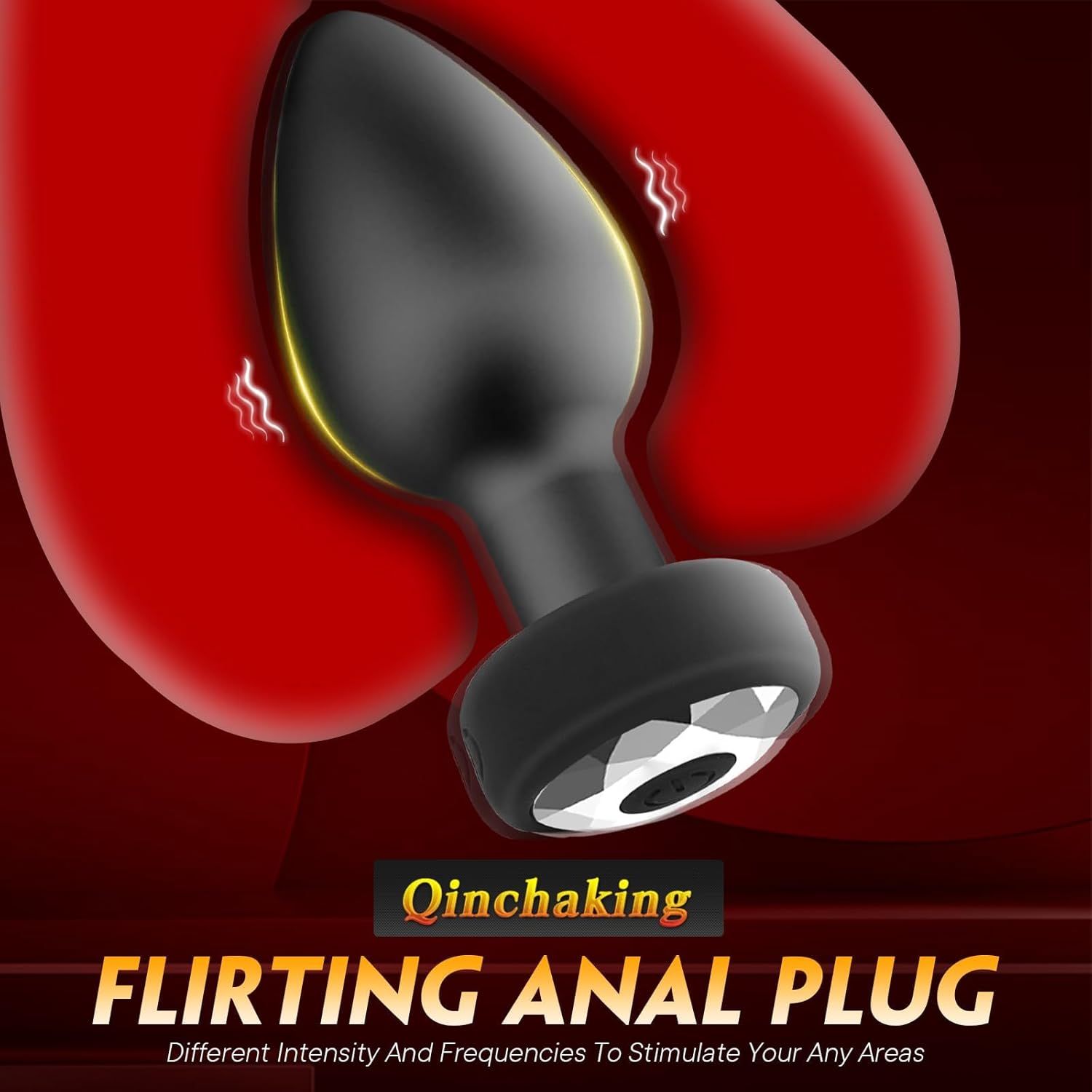 Anal Plug with Wireless Remote Control 10 Frequency Vibration