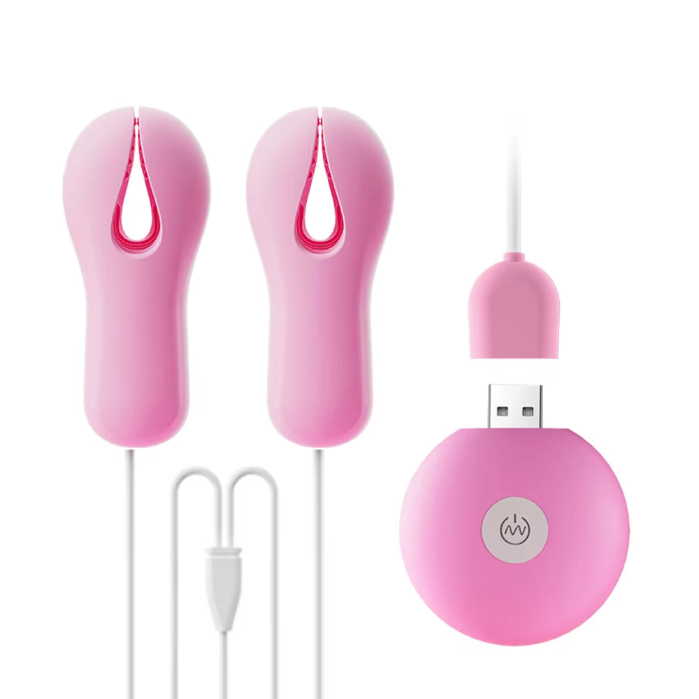 Remote Controlled Nipple Clamps with 10 Vibration Settings