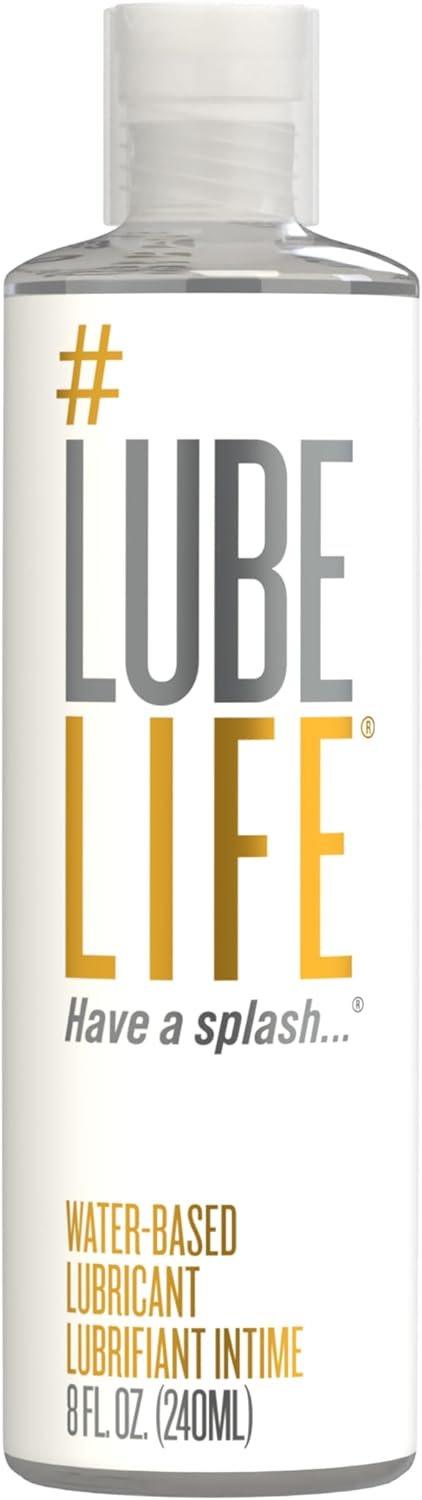 Water-Based Personal Lubricant, Lube for Men, Women and Couples, Non-Staining, 8 Fl Oz